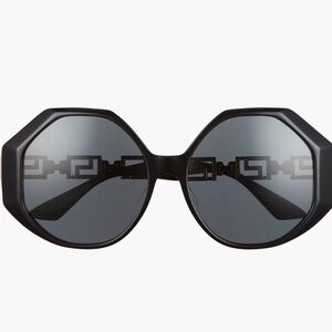 Versace Black Geometric Sunglasses